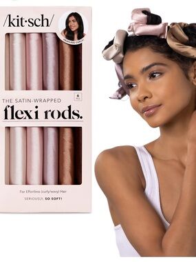 New in Box Kitsch Jumbo Satin Flexi Rods, 2 boxes